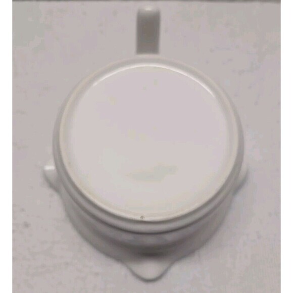 Rare Ceramic White Blue Pour Spout Liquid Measuring Cup Trad Wife Kitchen Baker - Picture 7 of 9